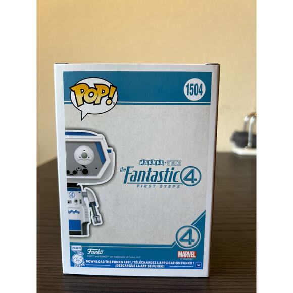 OFFICIAL SDCC STICKER H.E.R.B.I.E. Fantastic 4 Funko Pop Bobblehead #1504 Marvel - Picture 3 of 6